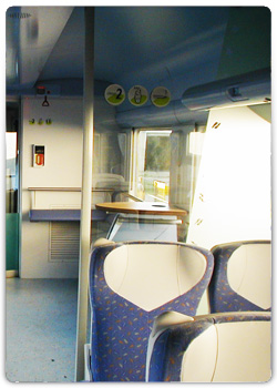Intérieur de train Téoz - Une Rénovation ACC M