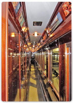 Intérieur d'une voiture VSOE-VENICE SIMPLON-ORIENT-EXPRESS